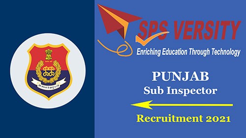 Punjab Police Constable ( District Police Cadre and Armed Police Cadre ) Recruitment Exam 2021