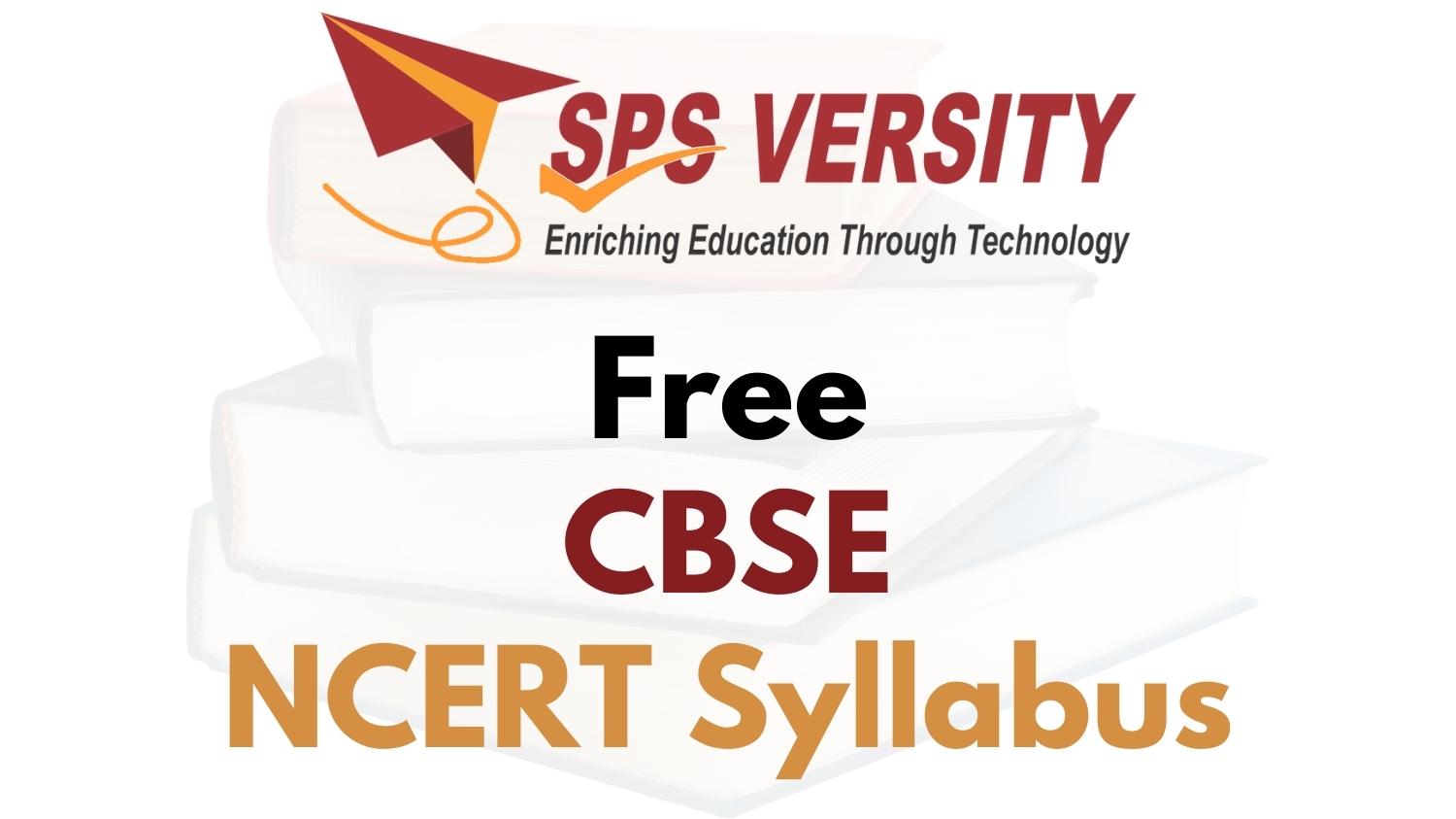 Free CBSE NCERT Syllabus