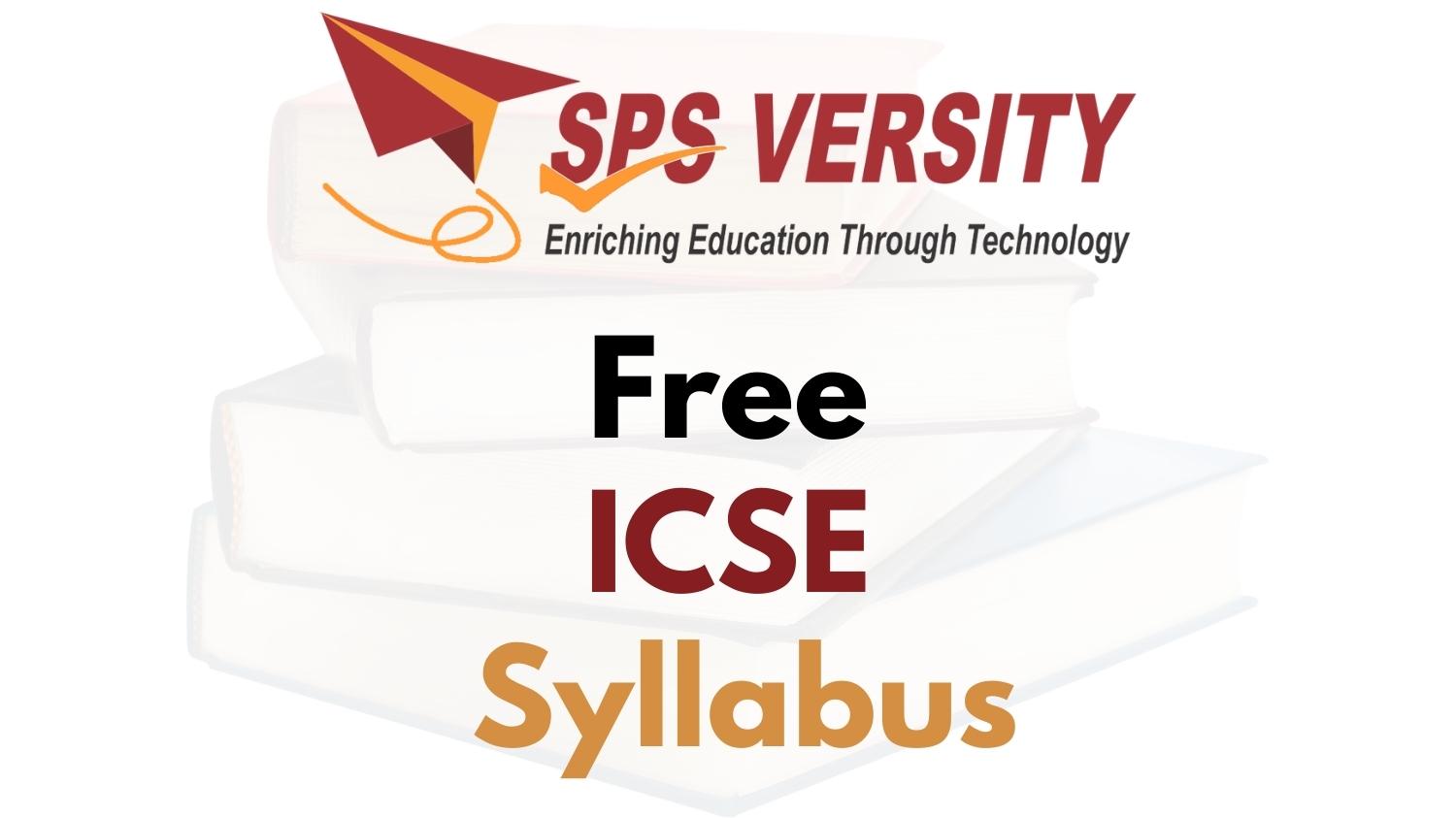 Free ICSE Syllabus
