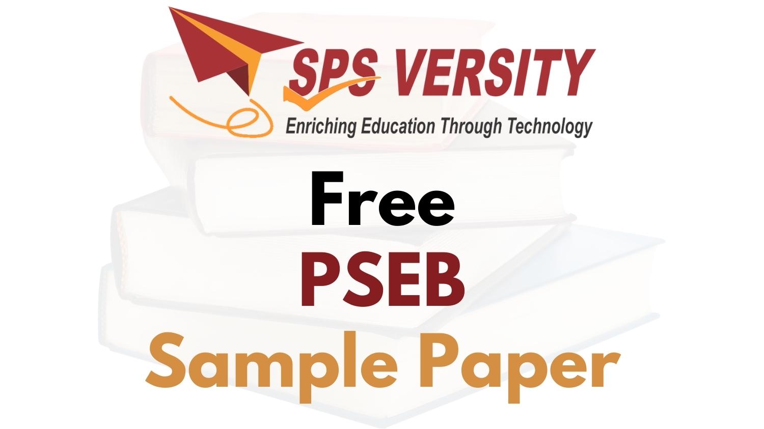Free PSEB Sample Papers