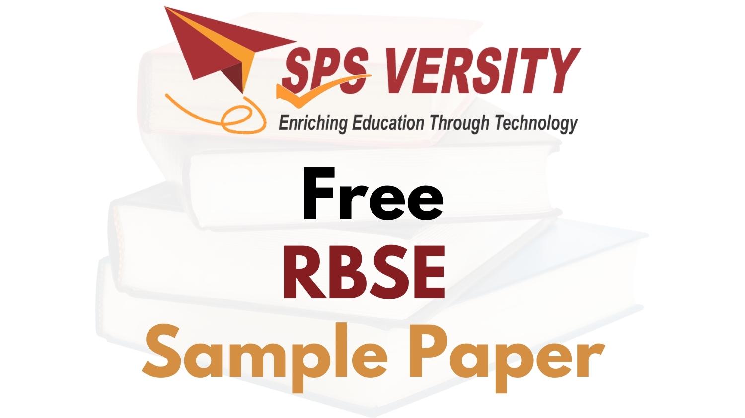 Free RBSE Sample Papers