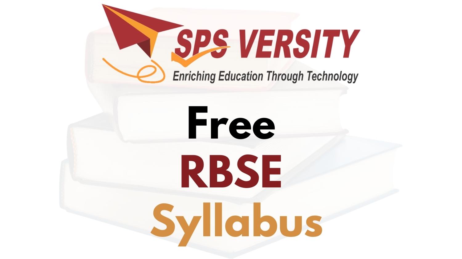 Free RBSE Syllabus